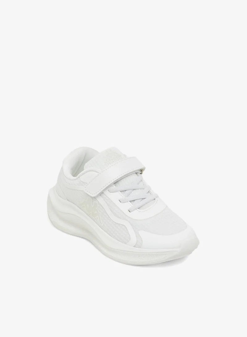 Kappa Girls' Logo Print Sports Shoes with Hook and Loop Closure