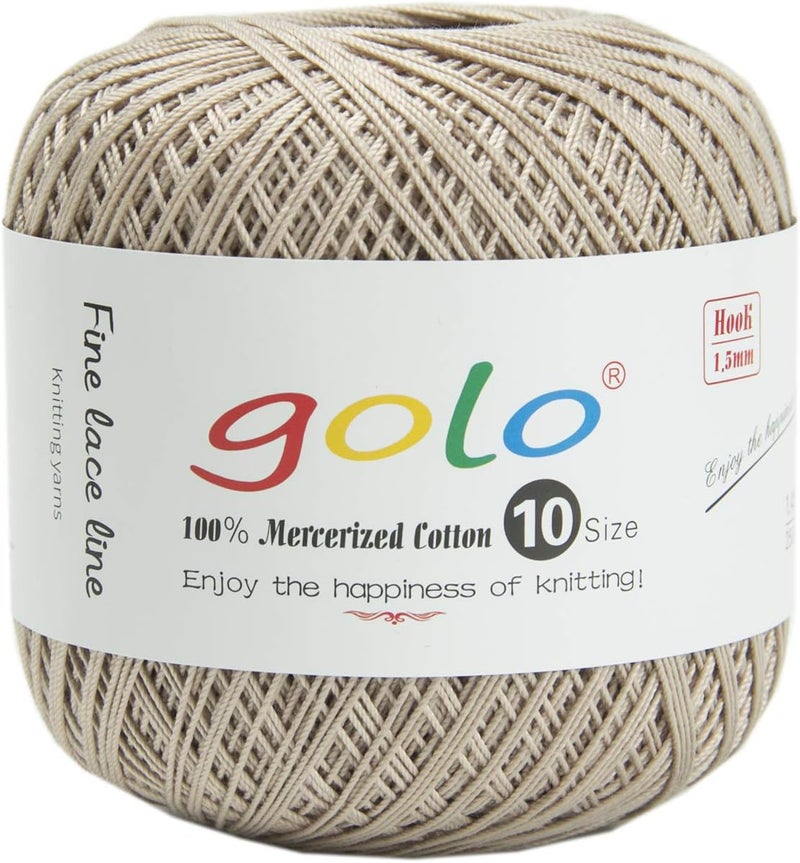 Golo Crochet Thread for Size10 Yarn Light Coffer in Hand Knitting 812 - Image 1
