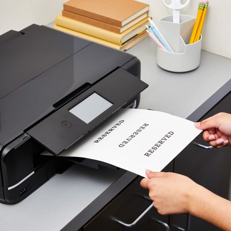 Sustainable Greetings Table Tents - 2.5 x 8 In, White, 120 Pack, 180 GSM Cardstock - Printable Seating Place Cards & Name Tents for Wedding & Event Tables - Easy Fold Tented Placecards - Image 2