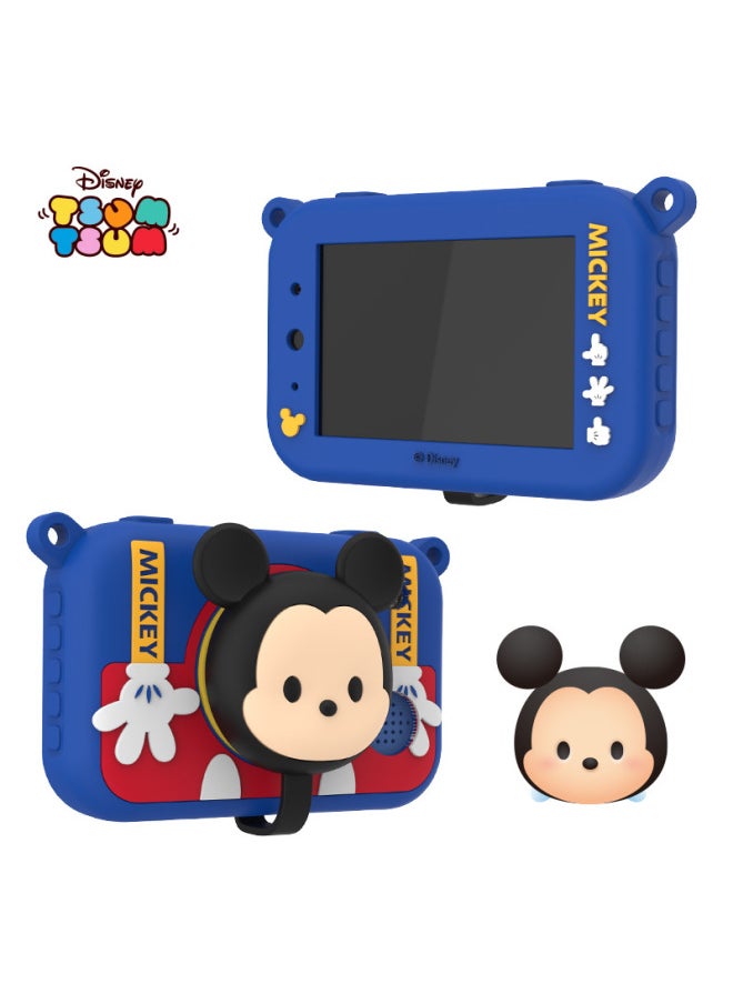 Disney Strawberry Bear Children's Digital Camera Can Take Pictures Of Baby Boys And Girls Shaking Sound Network Red HD Small SLR-Color:S5 Mickey 16G  - Image 1