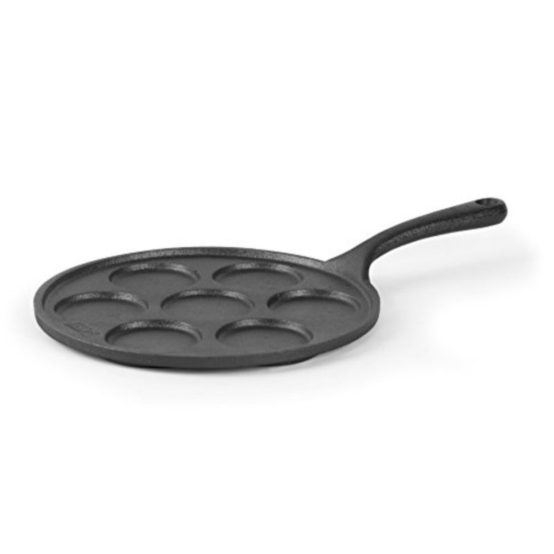 Cast Iron Pancake Pan, Silver Dollar Pancake Griddle, Easy to Clean and Heats Evenly, Makes 7 Mini Silver Dollar Pancakes - Image 1