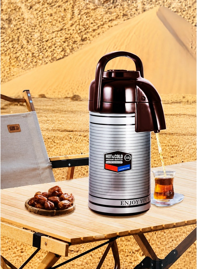 extra home Stainless Steel Tea and Coffee Thermos with Thermal Insulation to Preserve Flavor and Heat for Hours - Image 3