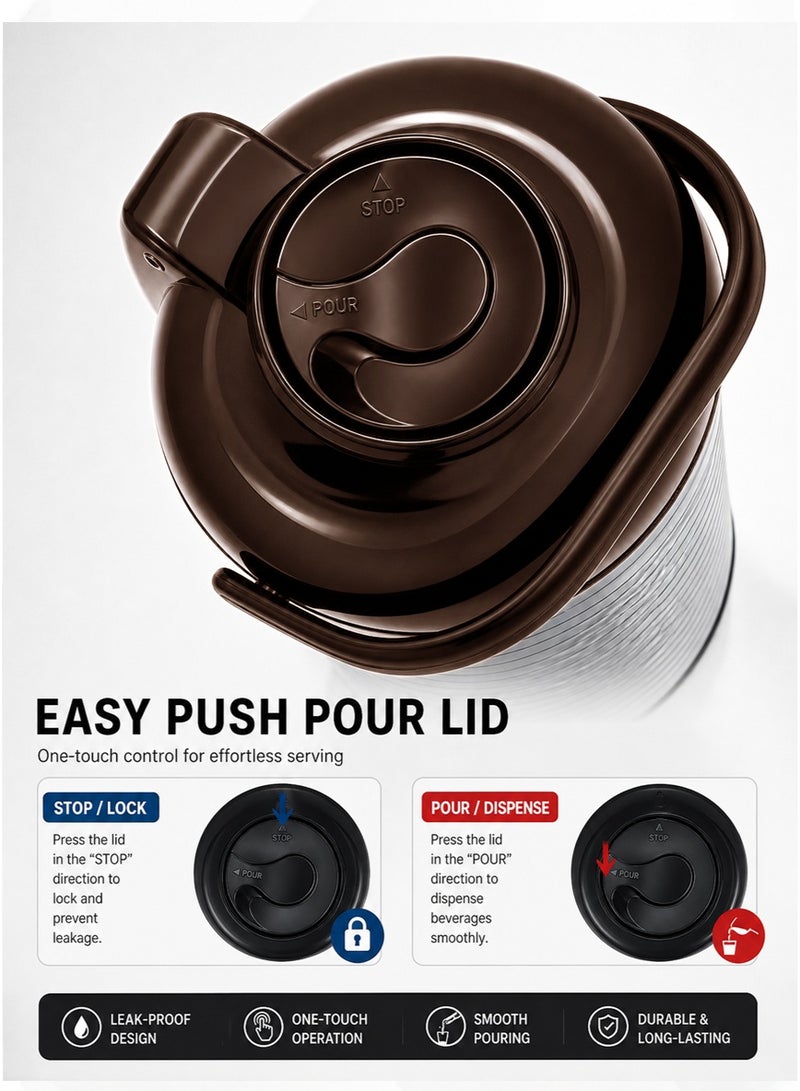 extra home Stainless Steel Tea and Coffee Thermos with Thermal Insulation to Preserve Flavor and Heat for Hours - Image 4