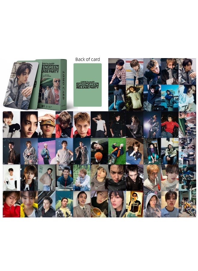 EHOME 55PCS CORTIS GREENGREEN Holographic Lomo Cards Set Album Photocards Collection Fan Gift - Image 2