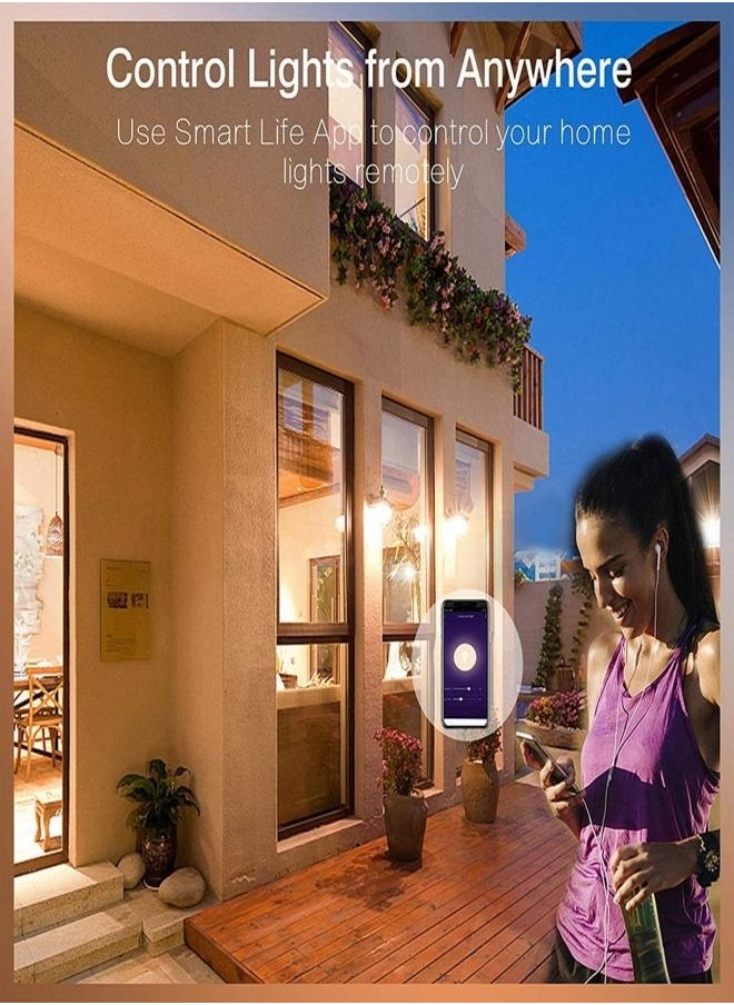 XLT - 2 Pcs WiFi Smart LED Bulb 5W E14 Dimmable RGBWC Light Remote Control by Phone App Voice Control with Alexa Google Home Assistant - Image 1