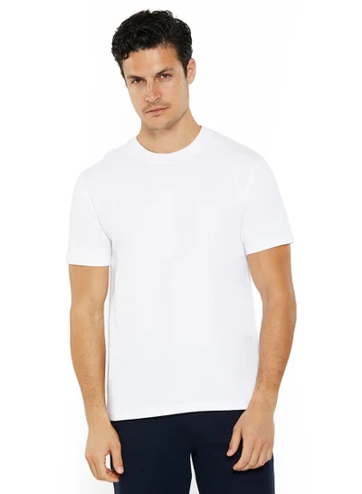 NAUTICA Essential Regular Fit Premium Cotton Logo Crew Neck T-shirt