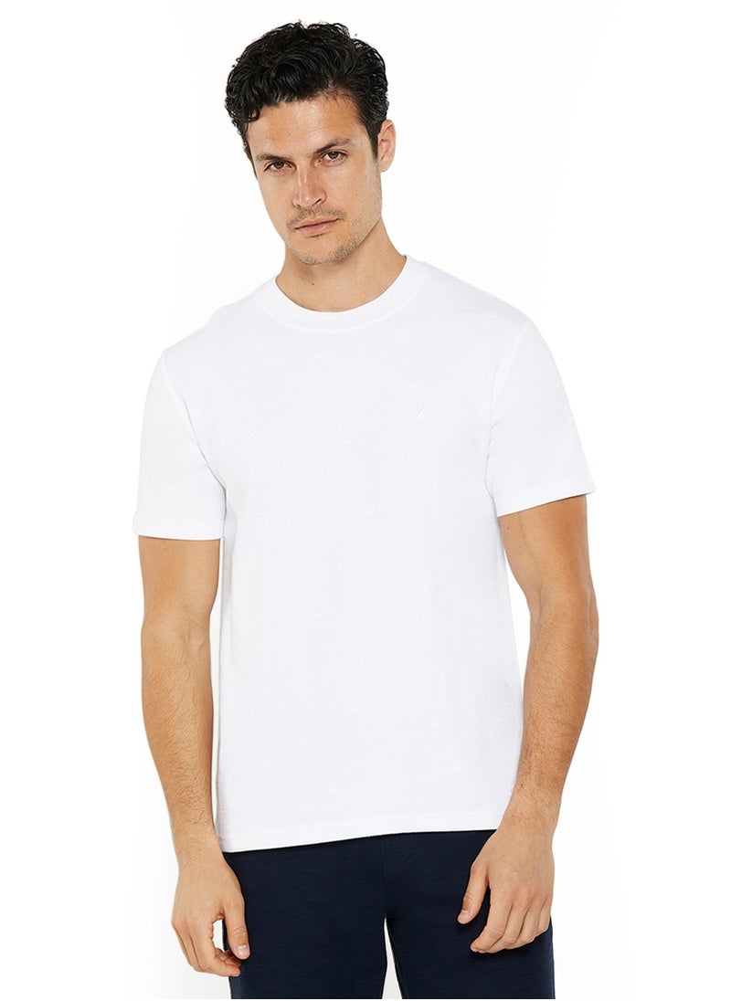 NAUTICA Essential Regular Fit Premium Cotton Logo Crew Neck T-shirt  - Image 1