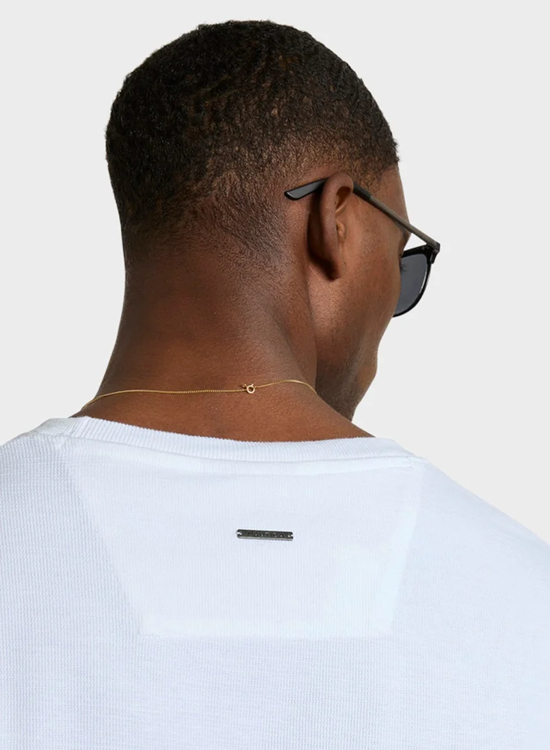 NAUTICA Essential Regular Fit Premium Cotton Logo Crew Neck T-shirt
