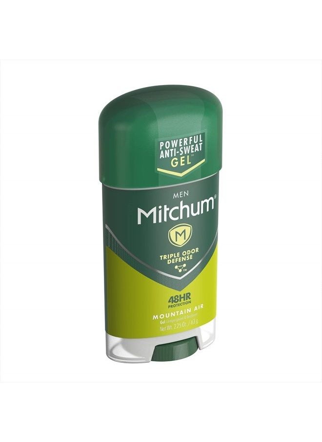 Mitchum - Antiperspirant Deodorant Stick for Men, Triple Odor Defense Gel, 48 Hr Protection, Dermatologist Tested, Mountain Air, 2.25 oz - Image 1