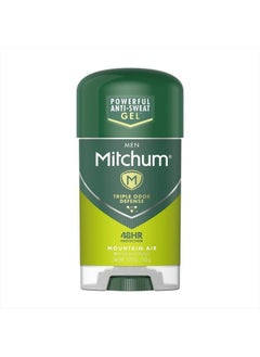 Antiperspirant Deodorant Stick for Men, Triple Odor Defense Gel, 48 Hr Protection, Dermatologist Tested, Mountain Air, 2.25 oz