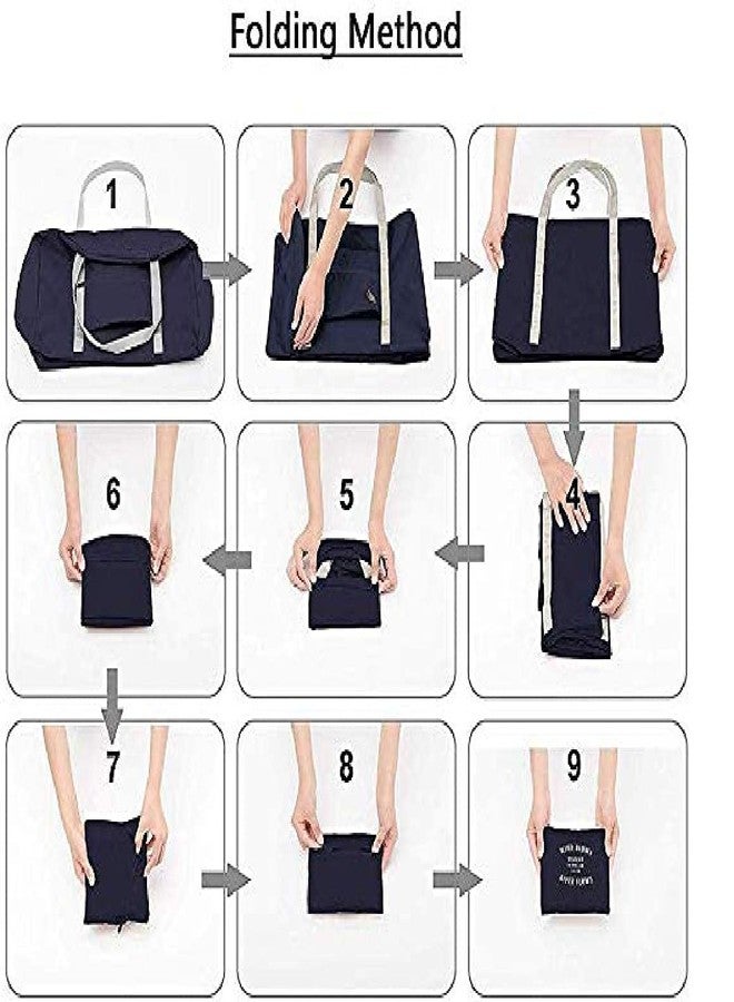 ADICTUM Nylon Waterproof Foldable Travel Luggage Bag - Duffel Bag - Shoulder Bag - Shopping Bag (Multicolor - 1 Piece) - Image 4
