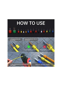 The Bros 2120pcs Insulated Cord Pin End Terminal Kit Set Copper Wire Crimp Connector Ferrule 22-5 AWG with Plastic Storage Box  - Image 3