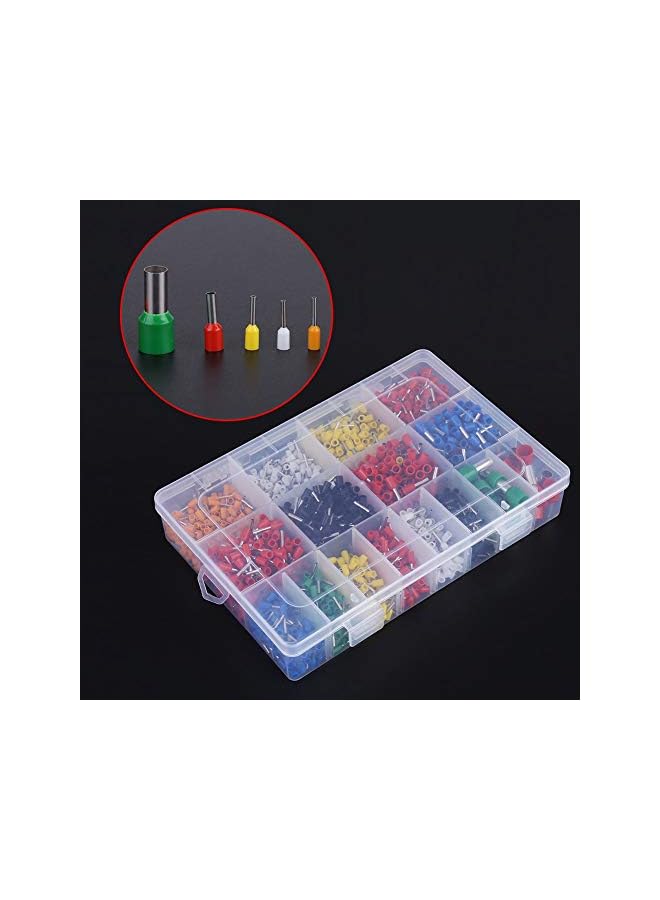 The Bros 2120pcs Insulated Cord Pin End Terminal Kit Set Copper Wire Crimp Connector Ferrule 22-5 AWG with Plastic Storage Box - Image 4