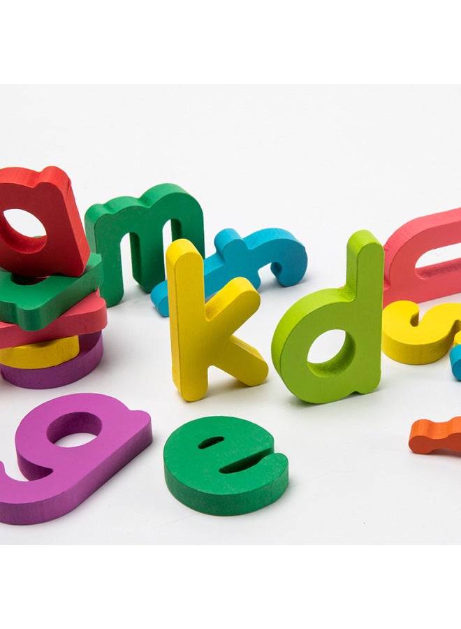 Lewo Lowercase Letter Awareness Wooden Puzzle Board for Kids Educational Toy - Image 3