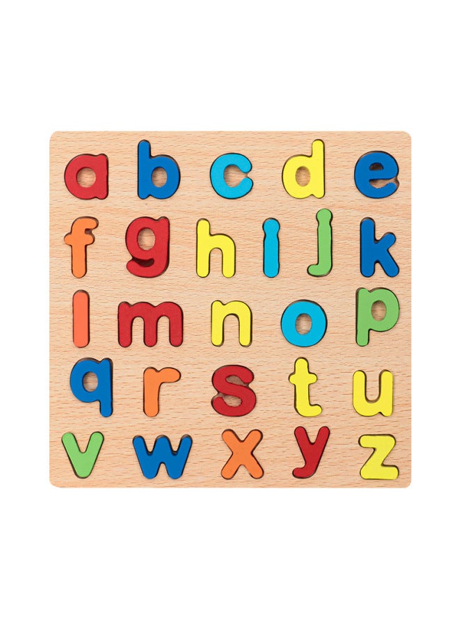Lewo Lowercase Letter Awareness Wooden Puzzle Board for Kids Educational Toy - Image 1