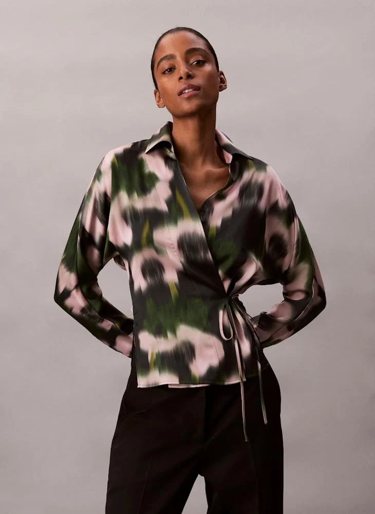 CALVIN KLEIN Printed Long Sleeve Top