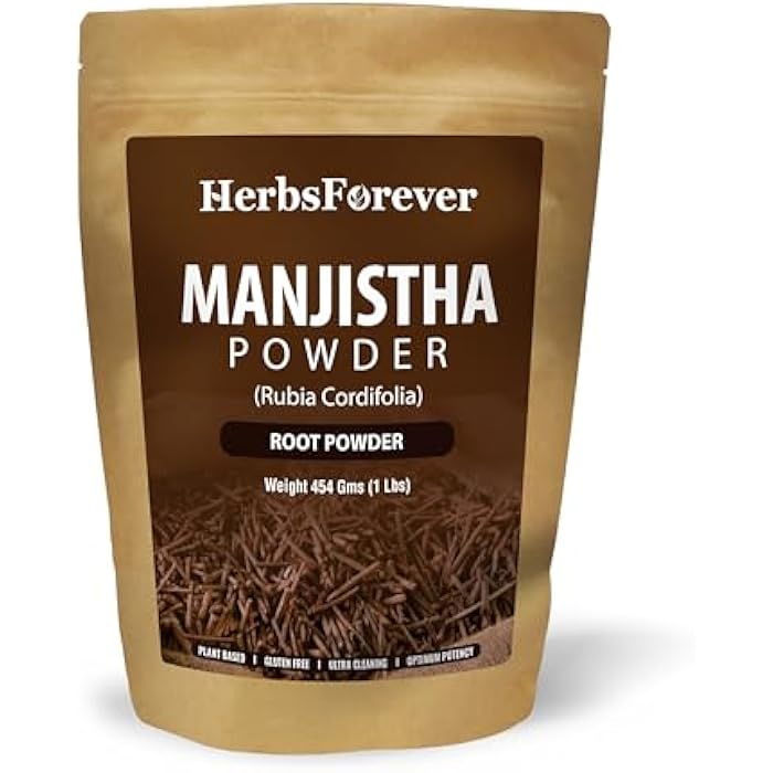 Herbsforever مسحوق مانجيشتا من هيربز فوريفر | روبيّا كورديفوليا | عشبة للعناية بالبشرة طبيعية | غير معدلة وراثيًا، نباتية | 454 جرام - Image 1