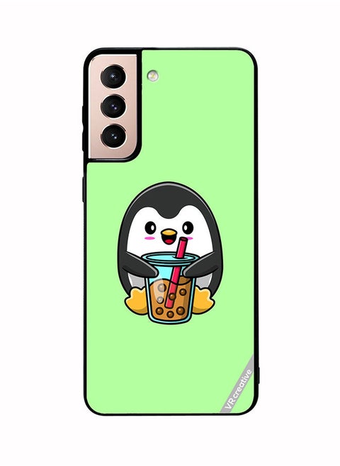Protective Case Cover For Samsung Galaxy S21 5G Penguine Cola Design Multicolour