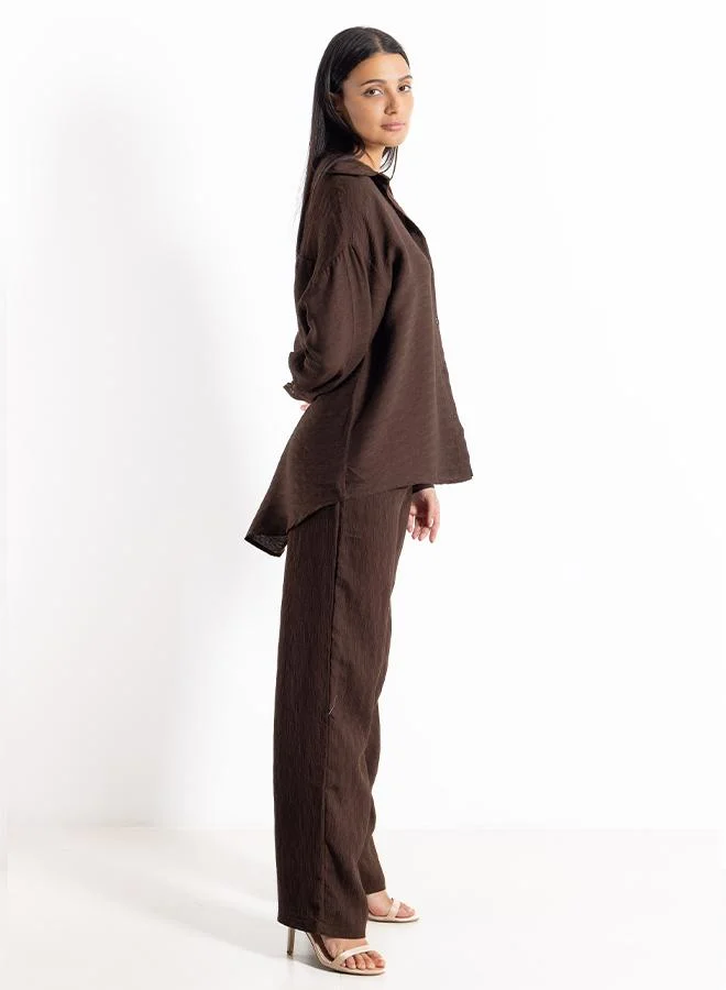 شايبس TEXTURED COMFORT SHIRT SET