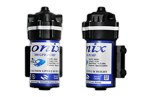 IONIX Ro Booster Motor/Pump 300 GPD, for 25 LPH,50 LPH,100 LPH ro with Self sunction, Commerial Ro pump, 1 piece, black - Image 3