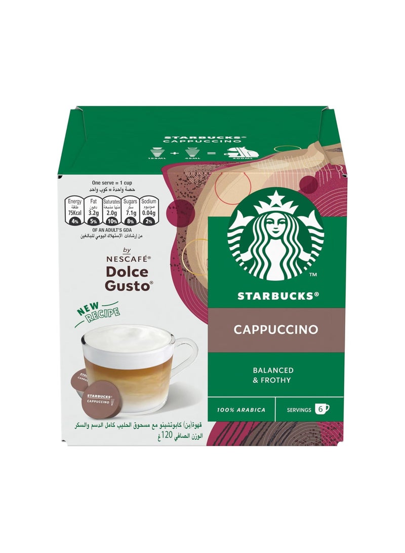 Dolce Gusto 12 Pods Cappuccino 120grams - Image 1