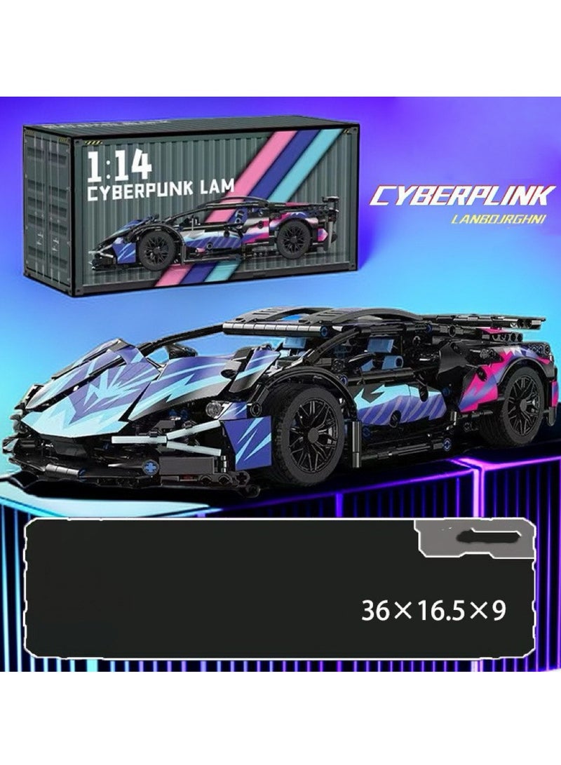 شيانغ مي 1/14 متوافق مع ليغو لامبورغيني بورش سيارة سوبر كار نموذج سيارة رياضية اللبنات الأطفال الصبي لعبة هدية سيارات لعبة (اللون عشوائي) - Image 5