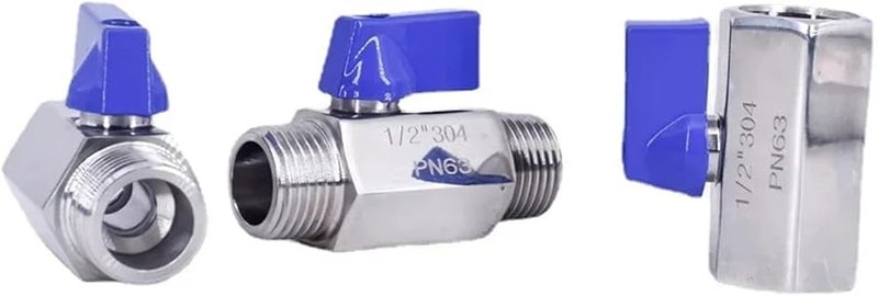 Stainless Steel Sanitary Ball Valve 1 2 Inch Female To Male BSP NPT Homebrew - Image 3