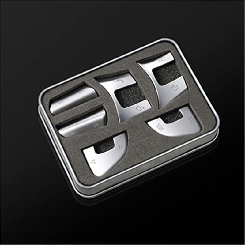 Vuzmode 6PCS Car Steering Wheel Button Sticker Set - Image 5