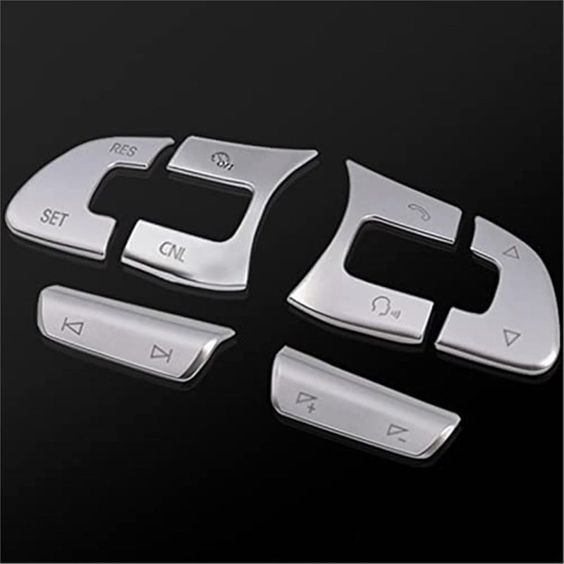 Vuzmode 6PCS Car Steering Wheel Button Sticker Set - Image 3