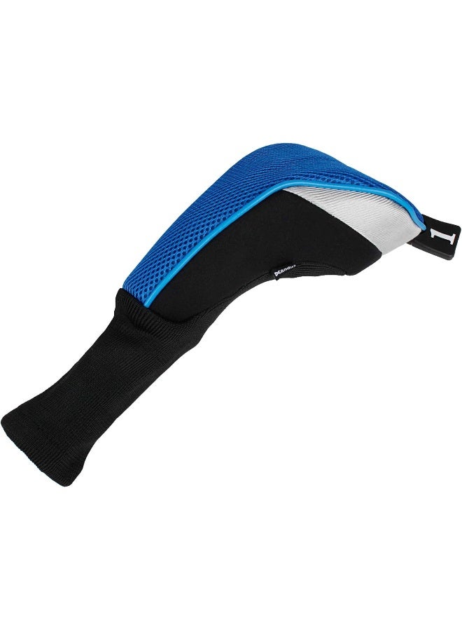 Andux 5pcs/Set Golf 460cc Driver Fairway Wood Club Head Covers Long Neck Blue - Image 2