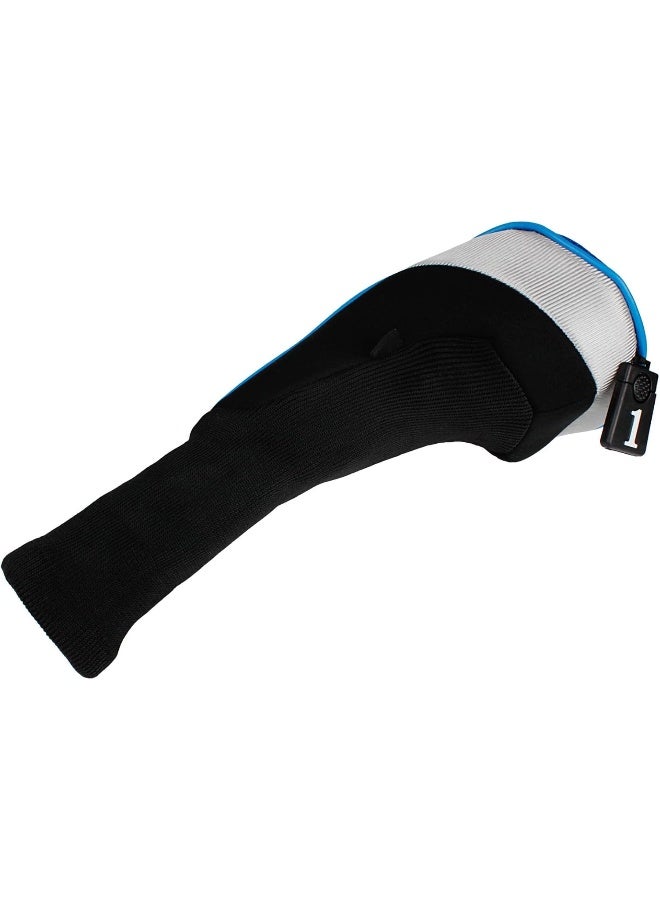 Andux 5pcs/Set Golf 460cc Driver Fairway Wood Club Head Covers Long Neck Blue - Image 5
