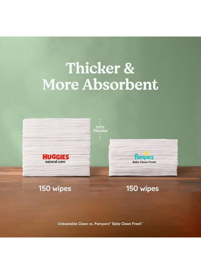 Huggies Natural Care Sensitive Baby Wipes, Hypoallergenic, 99% Purified Water, 3 Refill Packs (624 Wipes Total) - Image 2