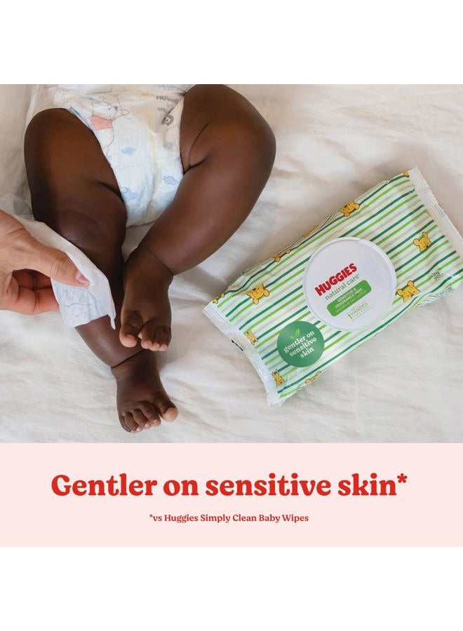 Huggies Natural Care Sensitive Baby Wipes, Hypoallergenic, 99% Purified Water, 3 Refill Packs (624 Wipes Total) - Image 4