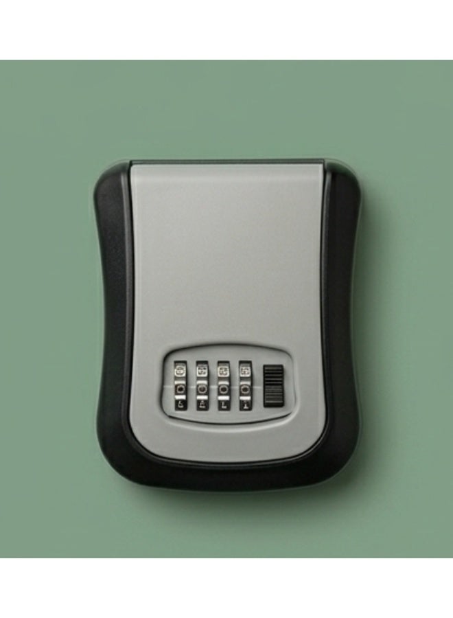 Durable Wall-Mounted Key Safe with 4-Digit Combination Lock – Weather-Resistant Security Lock Box for Storing House Keys, ID Cards, Access Badges, and Car Keys. - Image 1