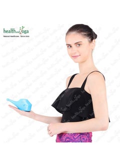 HealthandyogaQwikflo Plastic Neti Pot (Blue-200 Ml) + HealthandyogaPure Jala Neti Salt Sachets (Pack Of 10)- For Blocked Nose, Cold & Headaches- Complete Saline Nasal Wash Yoga Detox Travel Kit - pzsku/Z483E9884F58BDB85A574Z/45/_/1727684451/b207b27d-d89c-423a-b664-7161fc563c6b