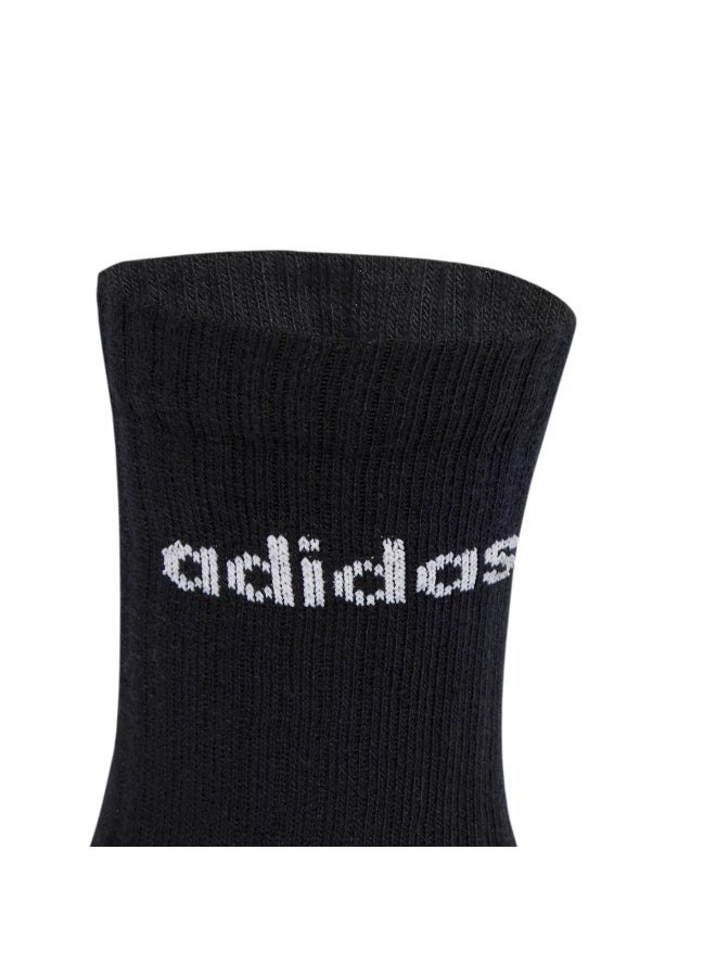 Adidas Linear Crew Socks Cushioned Socks 6 Pair Pack - Image 3