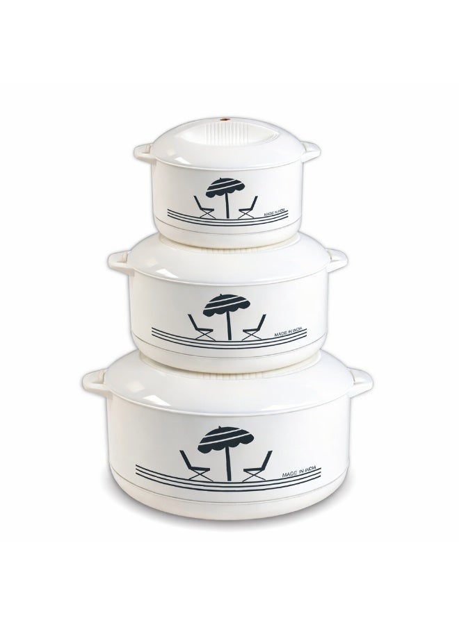 داك طقم حافظات طعام حرارية — 3 قطع مع احتفاظ ممتاز بالحرارة (1000 مل – 1500 مل – 2500 مل) - Image 1