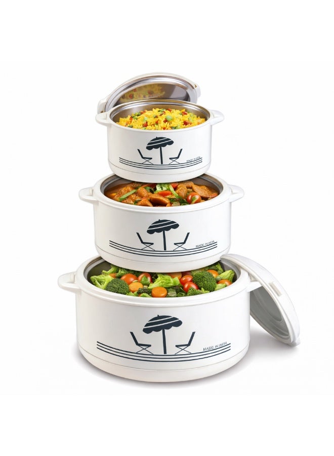 داك طقم حافظات طعام حرارية — 3 قطع مع احتفاظ ممتاز بالحرارة (1000 مل – 1500 مل – 2500 مل) - Image 2