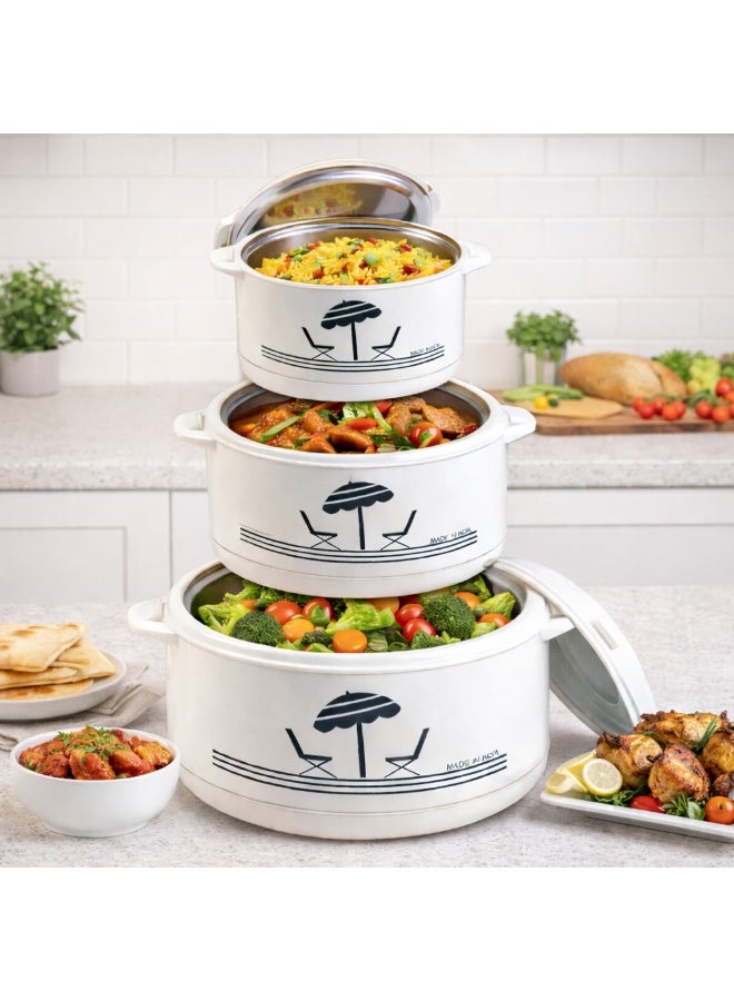 داك طقم حافظات طعام حرارية — 3 قطع مع احتفاظ ممتاز بالحرارة (1000 مل – 1500 مل – 2500 مل) - Image 4