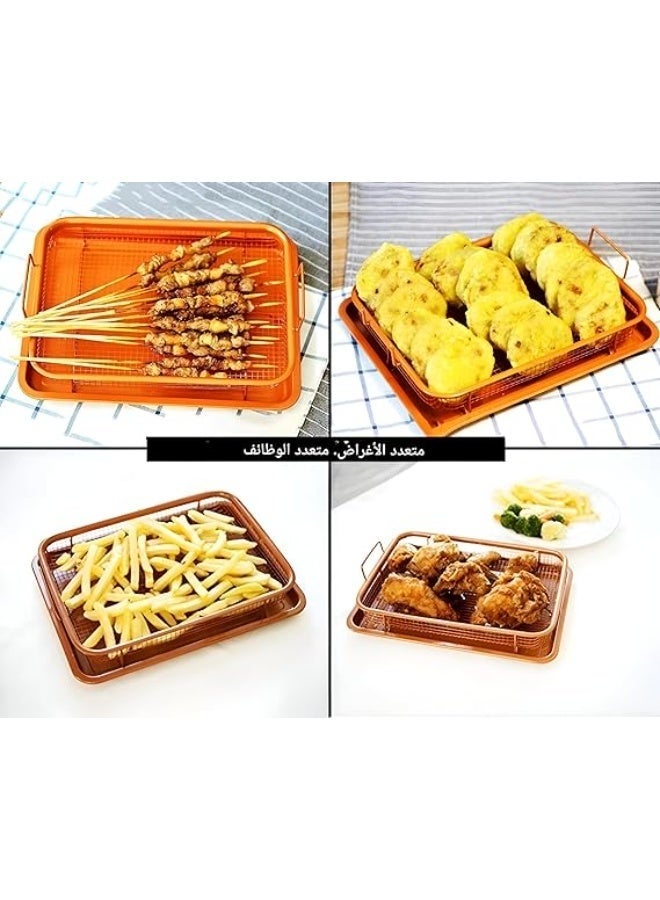 2-in-1 Roasting Pan with Built-in Drainer – Large Rectangular Design for Smart Food Preparation and Fat Draining - Image 4