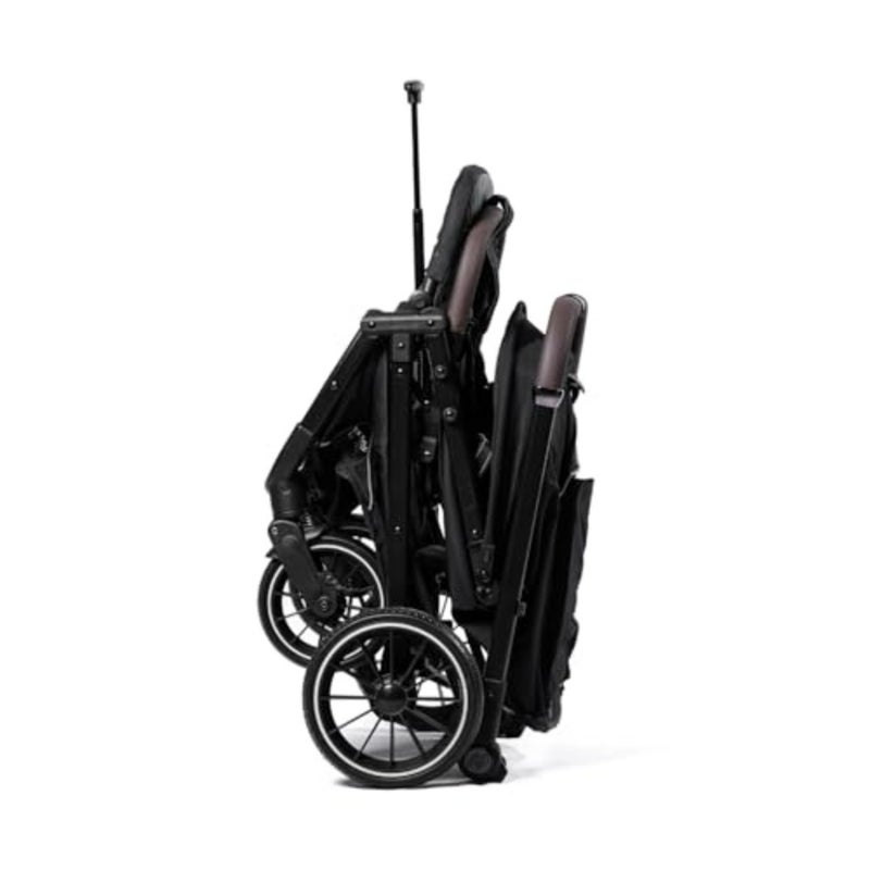 Baby Stroller for Newborn to Toddler: Aluminum Frame, Black, Reversible Handle and Foldable Design for Comfort and Portability - Image 2