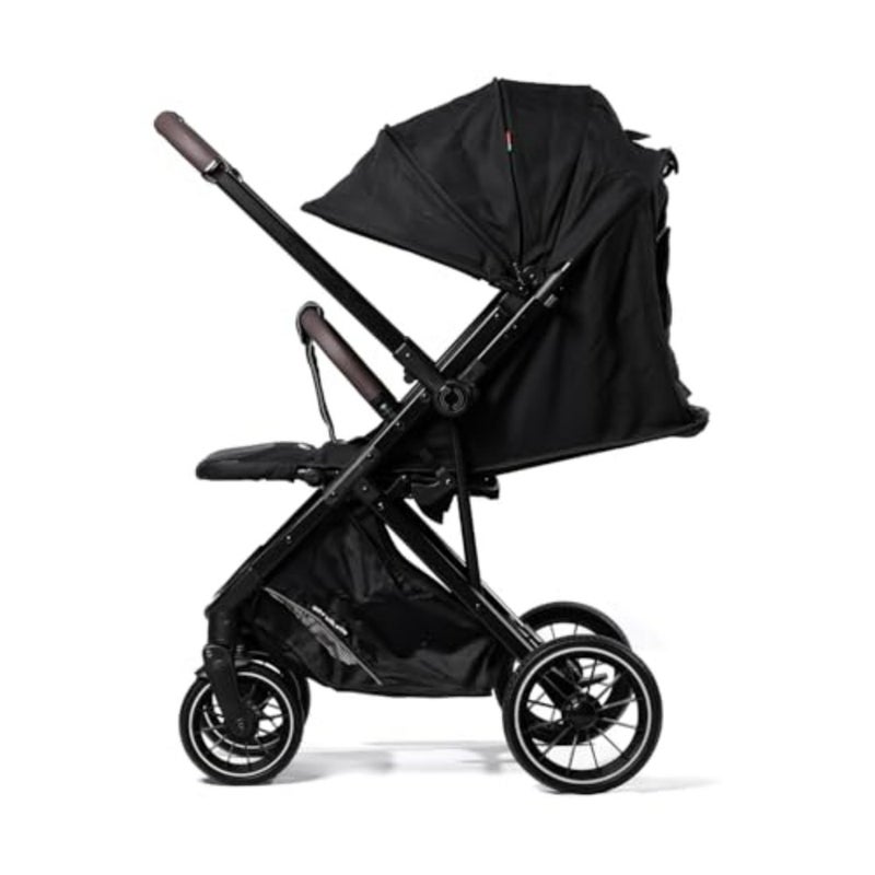 Baby Stroller for Newborn to Toddler: Aluminum Frame, Black, Reversible Handle and Foldable Design for Comfort and Portability - Image 4