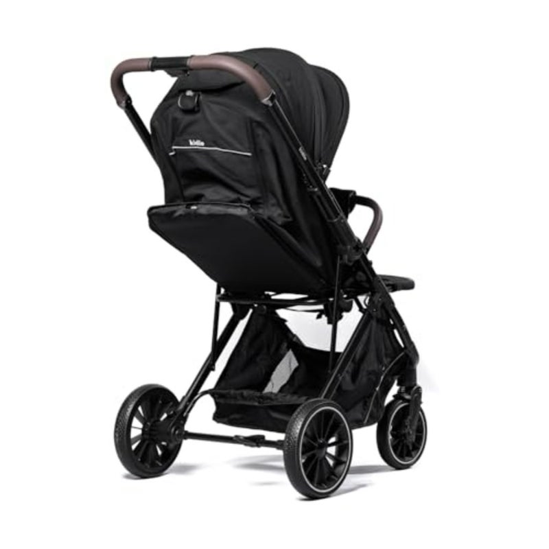 Baby Stroller for Newborn to Toddler: Aluminum Frame, Black, Reversible Handle and Foldable Design for Comfort and Portability - Image 3