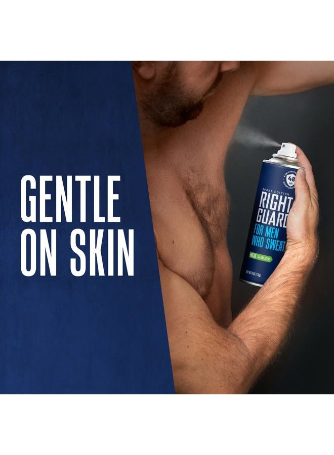 Right Guard Sport Fresh Scent Antiperspirant & Deodorant Spray - 4-in-1 Protection Spray Deodorant For Men, Blocks Sweat, 48-Hour Odor Protection, Quick-Drying, & Long-Lasting, 6oz - Image 3