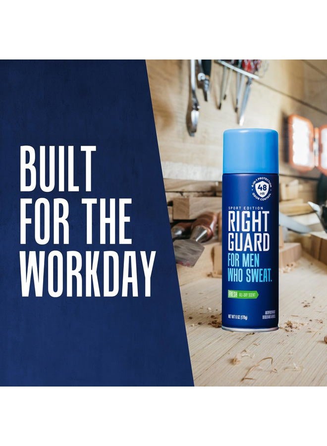 Right Guard Sport Fresh Scent Antiperspirant & Deodorant Spray - 4-in-1 Protection Spray Deodorant For Men, Blocks Sweat, 48-Hour Odor Protection, Quick-Drying, & Long-Lasting, 6oz - Image 5