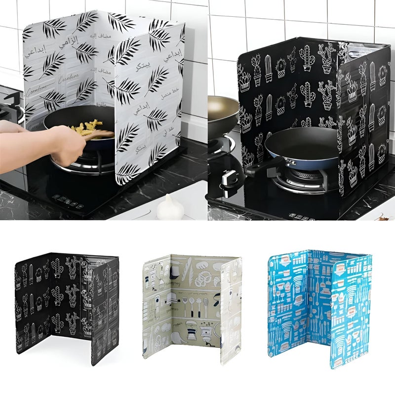 Oil Splatter Screen - Essential kitchen tool for mess-free cooking on gas stoves, with a durable rim for full pan coverage and easy cleaning maintenance - Image 3