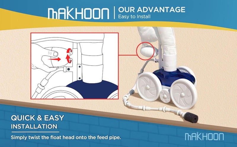 MAKHOON A20 Float Head Replacements for 180 280 360 380 Pool Cleaners EA20 (2) - Image 2