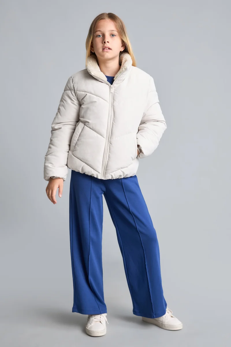 ديفاكتو Girl Half Turtleneck Puffer Jacket