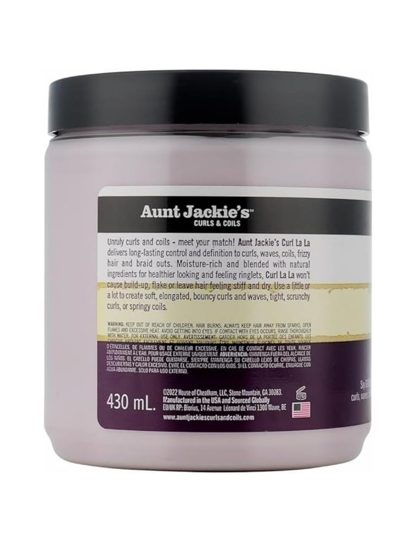 Aunt Jackie's - Aunt Jackie’s Curl La La Defining Curl Custard – Shape, Define & Hydrate Curls (15 oz) - Image 1