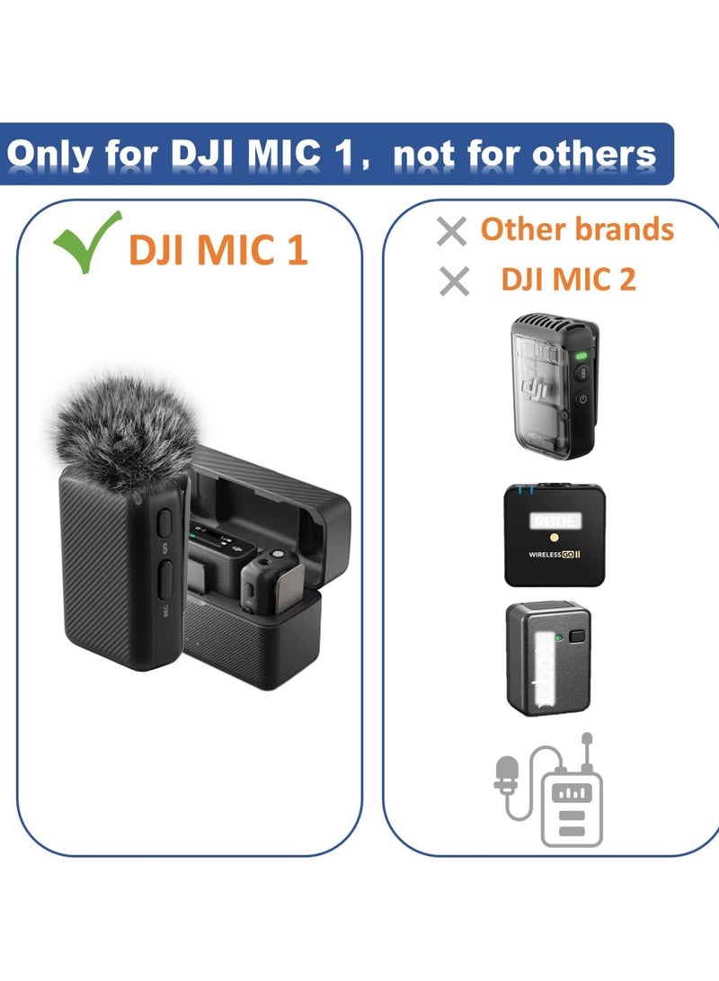 4 ميكروفونات لاسلكية ملتصقة بالصدارة من DJI MIC مع غطاء فروي للميكروفون لتخفيض الرياح والضوضاء المحيطة - Image 5